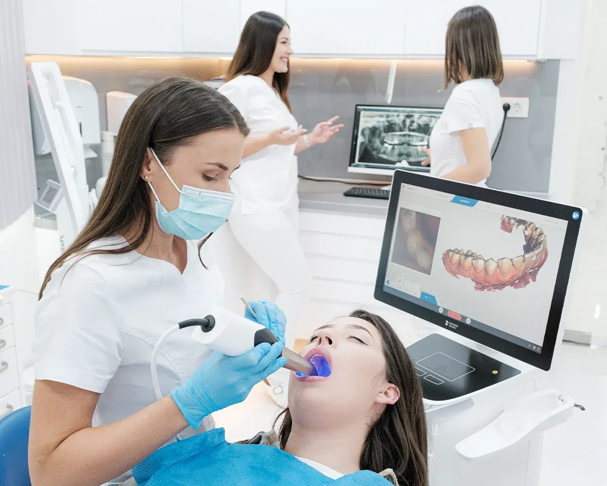 Dental clinic professional services and modern equipment